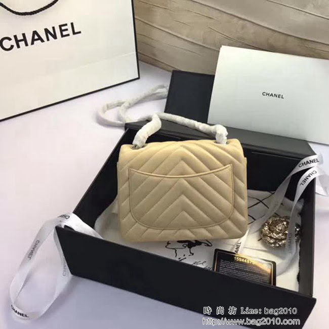 香奈兒CHANEL 升級版V線1115進口小羊皮全新經典單肩斜挎鏈條包 DSC1502